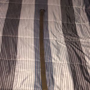 33” Brown casual cloth belt with metal holes